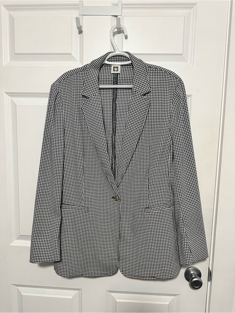 Anne Klein Black & White Houndstooth Jacket